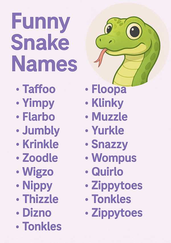 Funny Snake Names