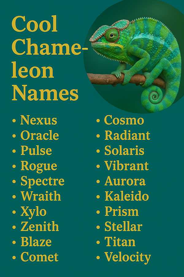 Cool Chameleon Names