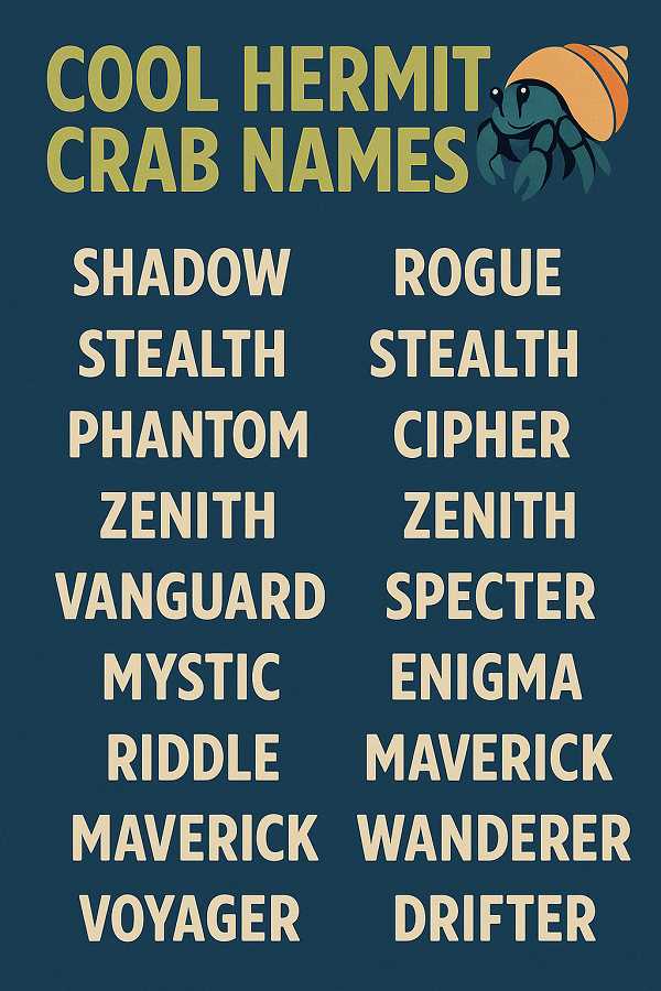 Cool Hermit Crab Names