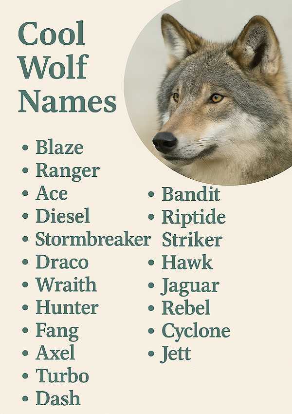 Cool Wolf Names