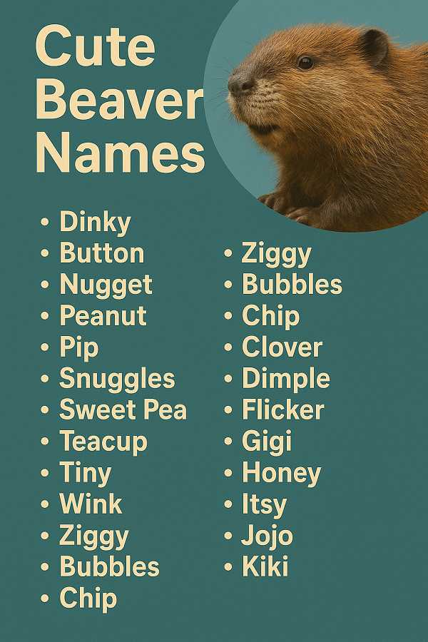 Cute Beaver Names
