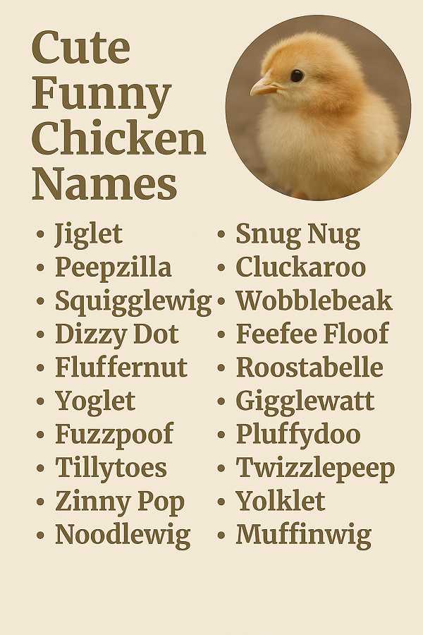 Cute Chicken Names