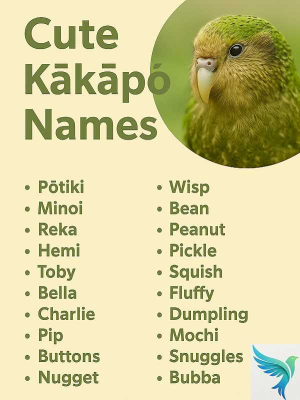 Cute Kakapo Names