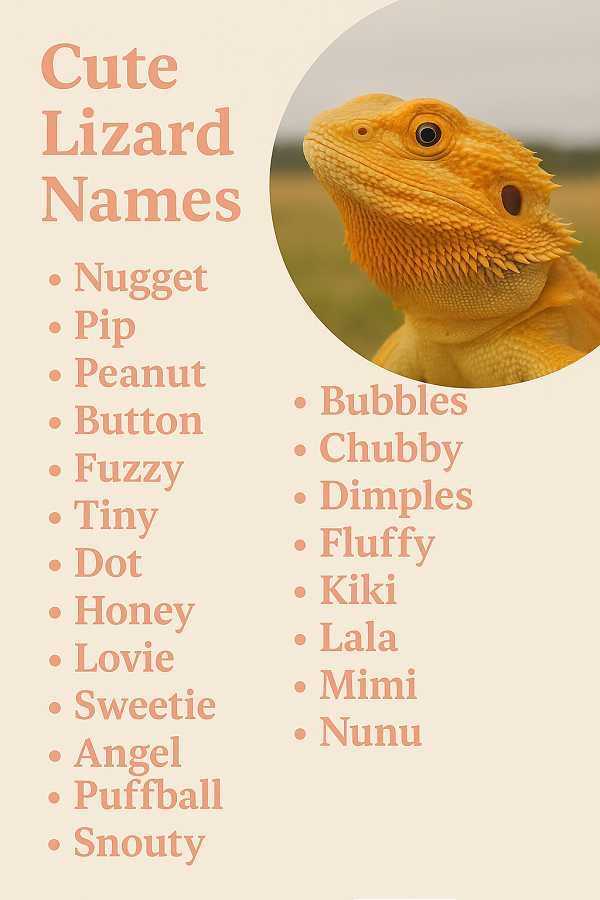 Cute Lizard Names
