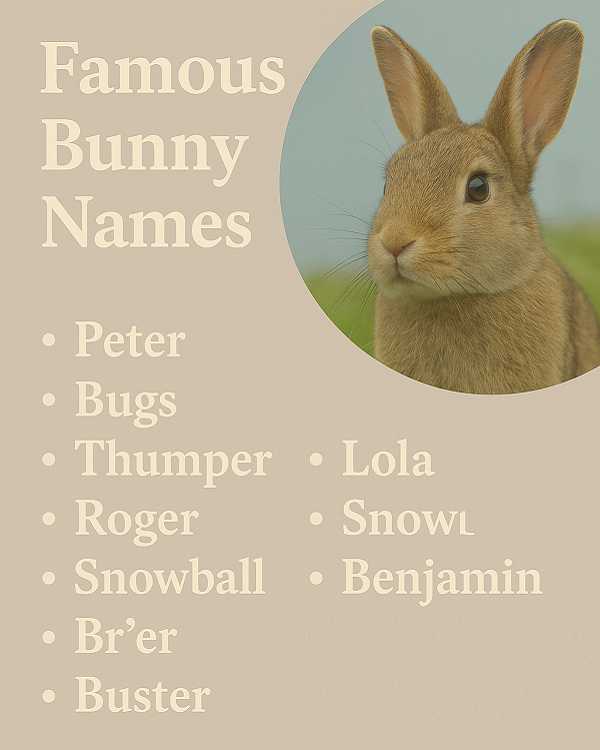 Famous Bunny Names