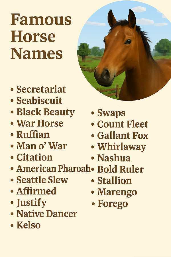 Famous Horse Names