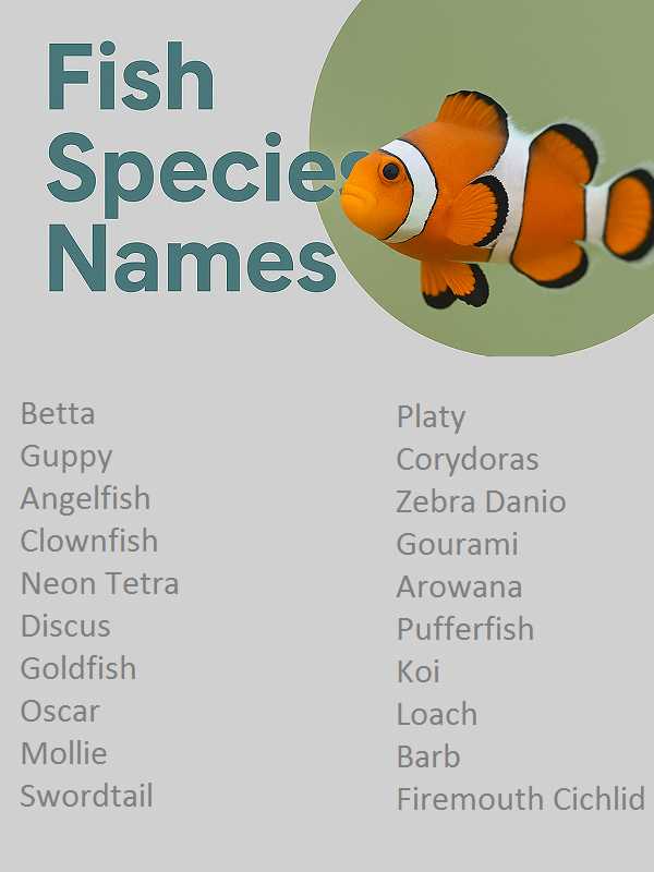 Fish Species Names