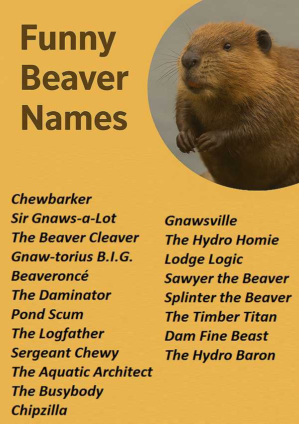 Funny Beaver Names