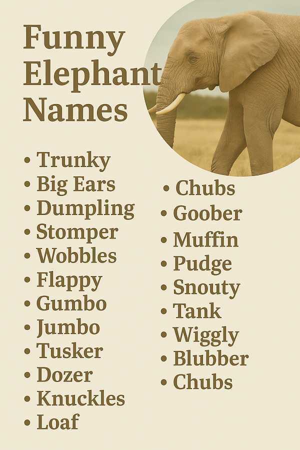 Funny Elephant Names