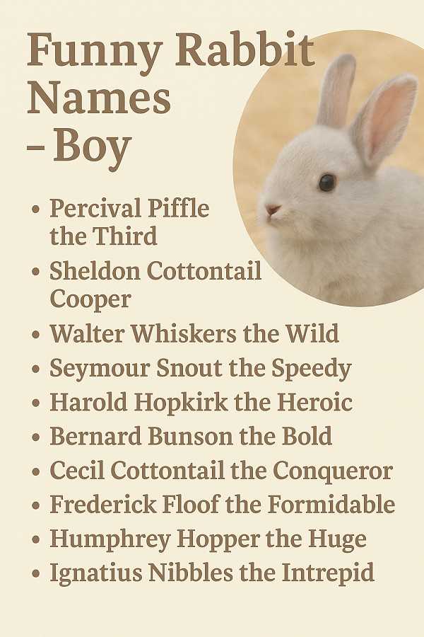 Funny Rabbit Names Boy