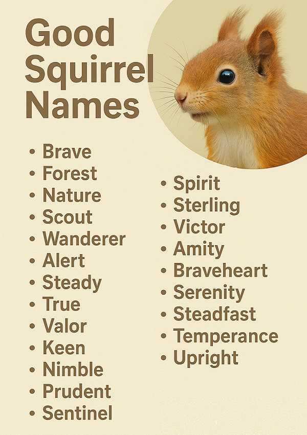 Good Squirrel Names