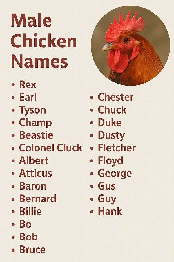 Male Chicken Names
