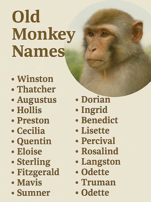 Old Monkey Names