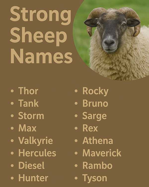 Strong Sheep Names