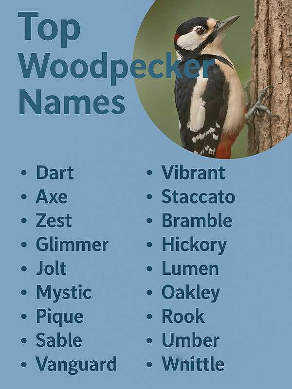 Top Woodpecker Names