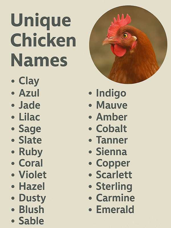 Unique Chicken Names