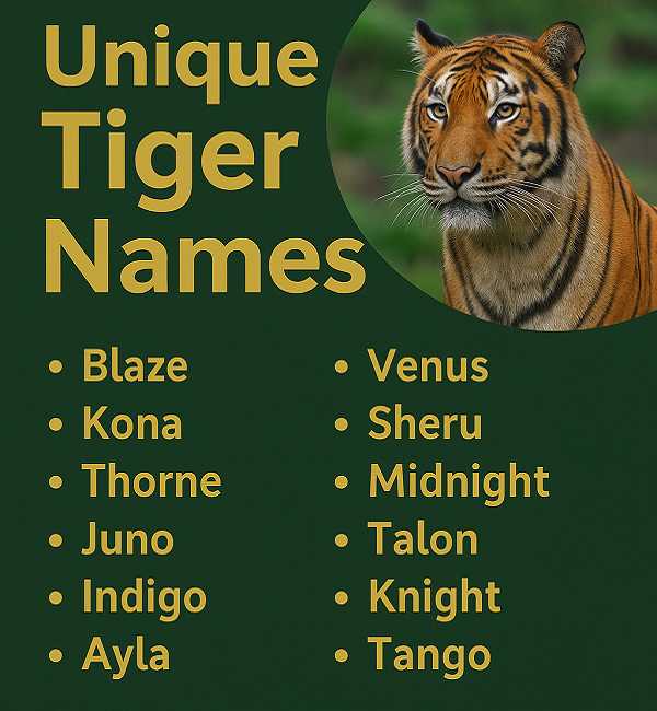 Unique Tiger Names