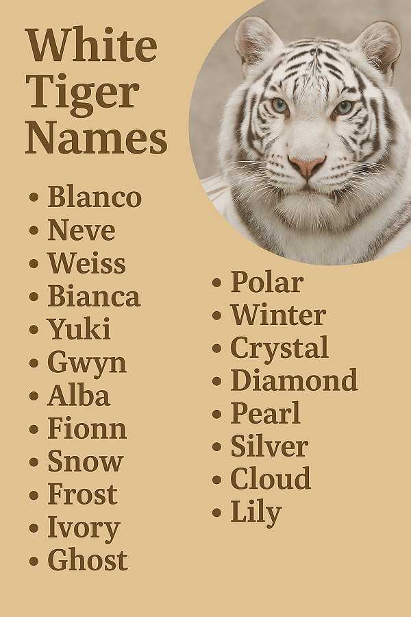 White Tiger Names