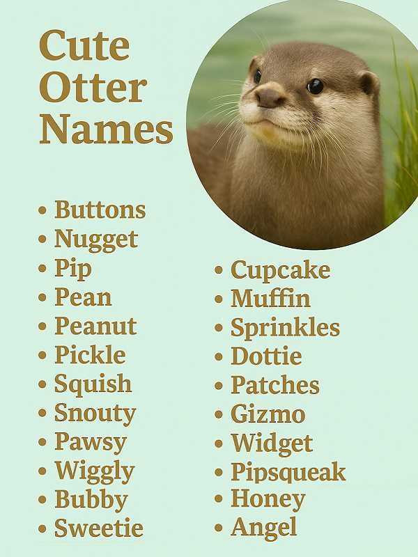 Cute Otter Names