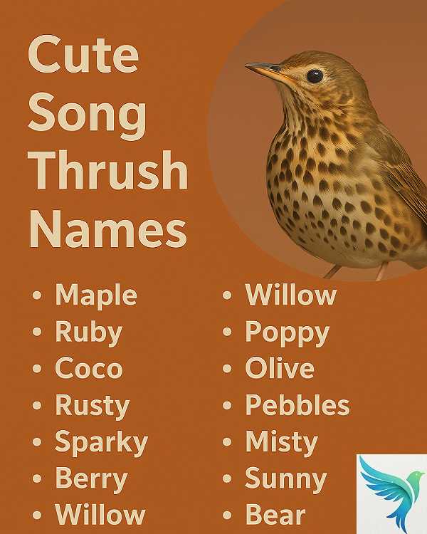 Cute Song Thrush Names