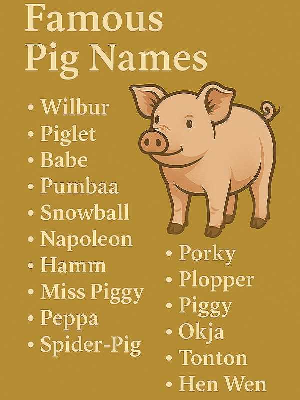 Famous Pig Names