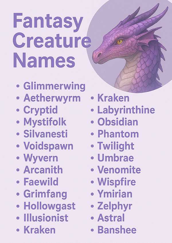 Fantasy Creature Names