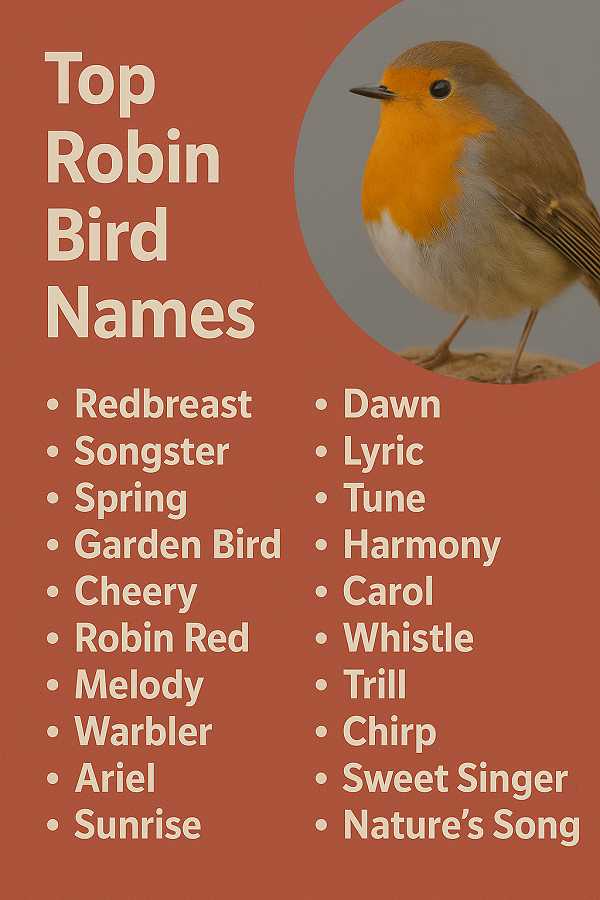 Top Robin Bird Names