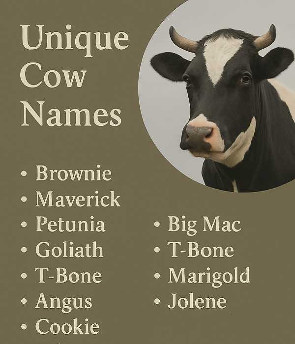 Unique Cow Names