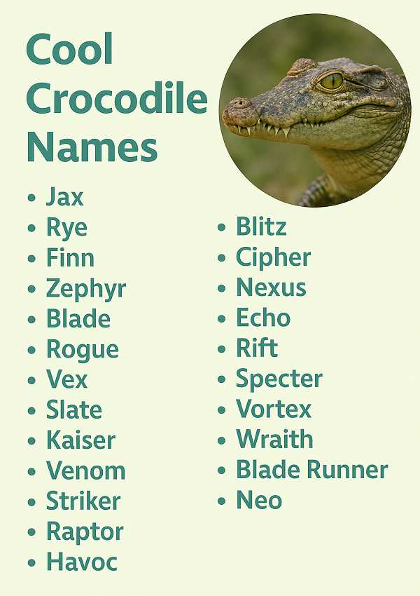 Cool Crocodile Names