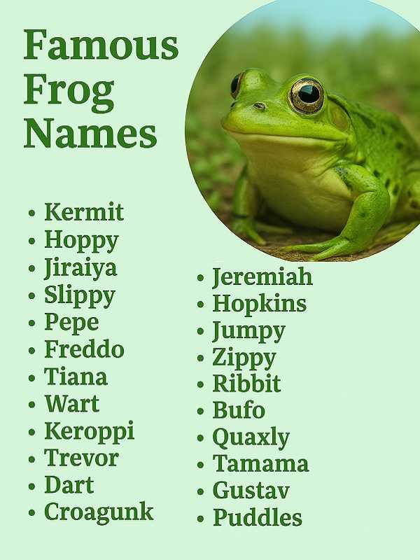 Famous Frog Names