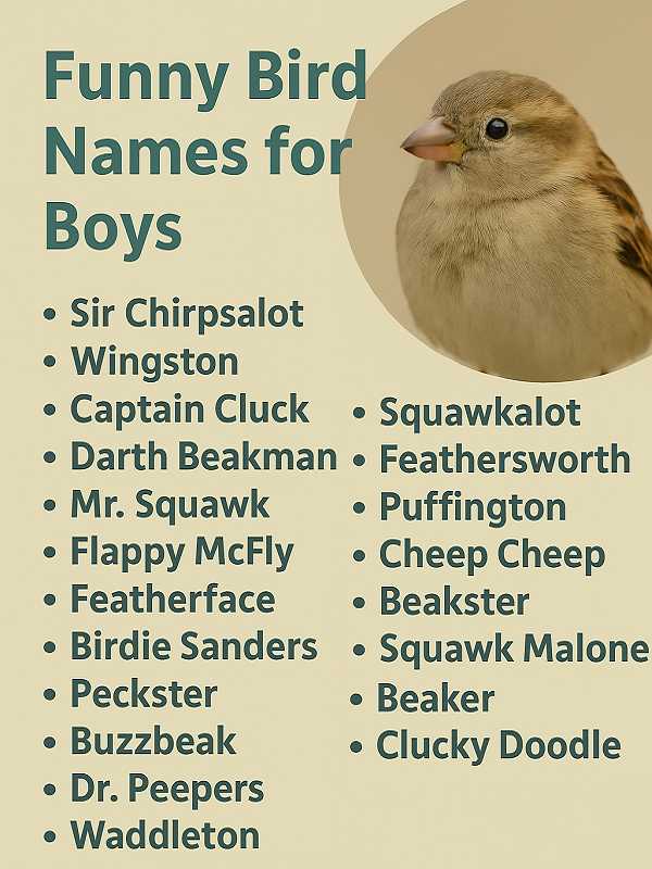 Funny Bird Names For Boys 