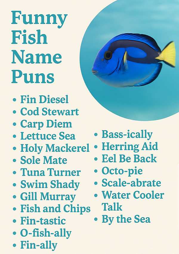 Funny Fish Names Puns
