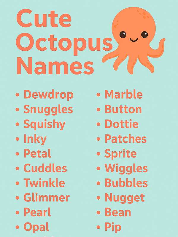 Cute Octopus Names