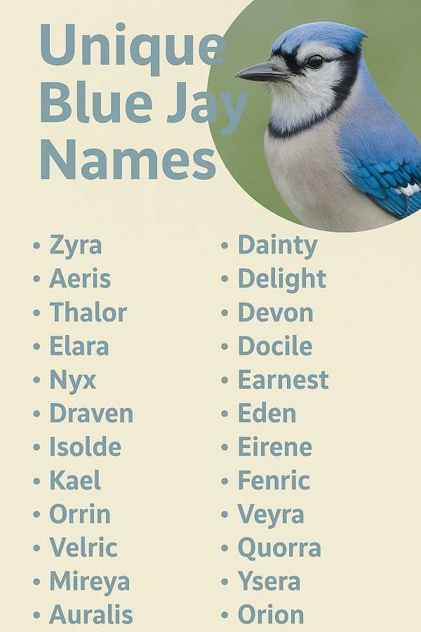Unique Blue Jay Names