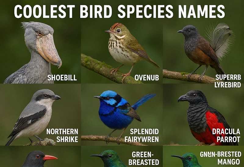 Coolest Bird Species Names