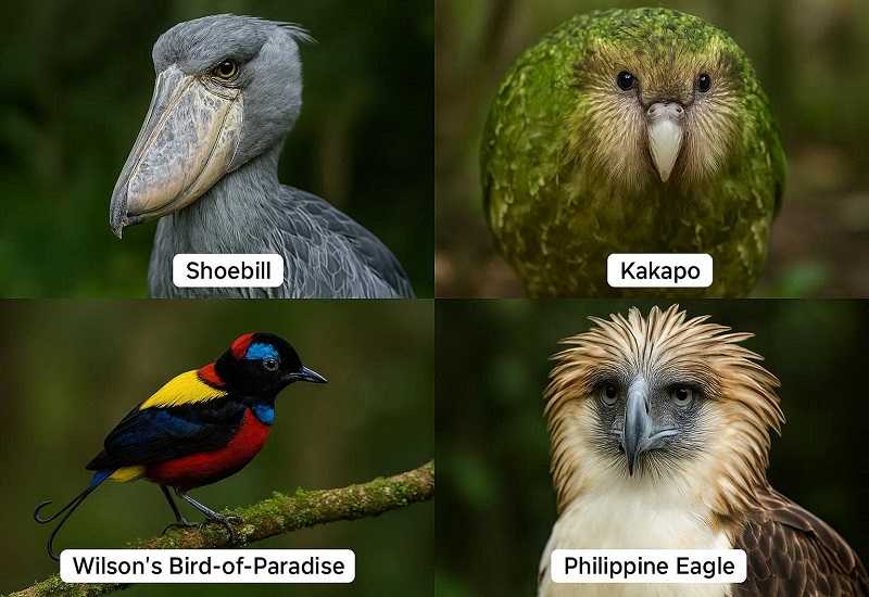 Rare Bird Species Names