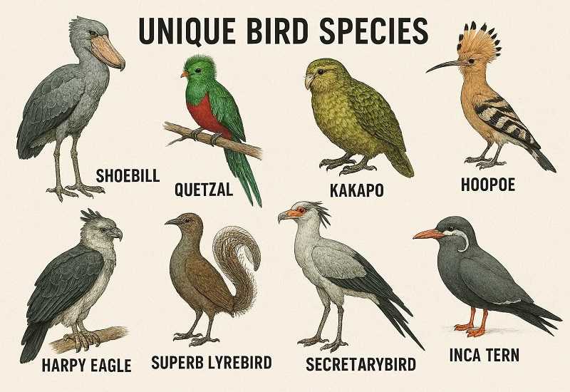Unique Bird Species Names