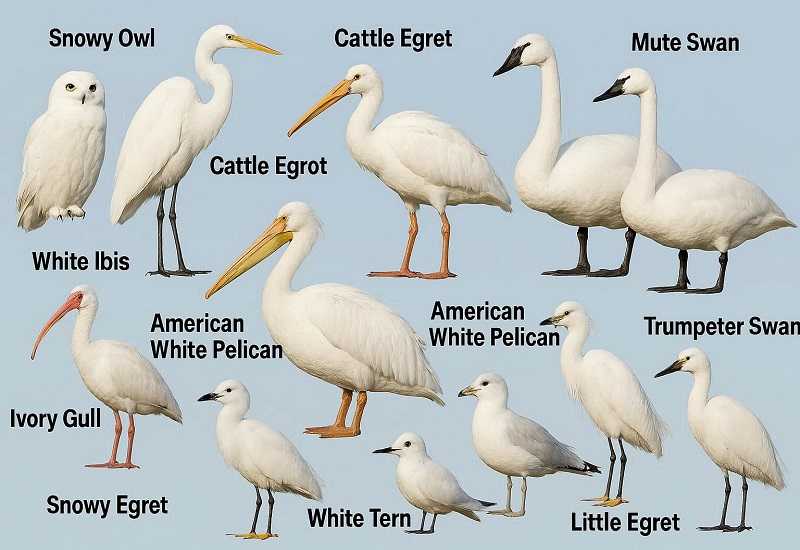 White Bird Species Names